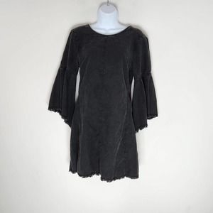 Free People Reckless Life Denim Dress Unlined 100% Cotton Size 2 New With Tags